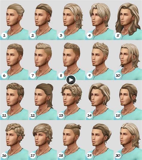 sims 4 men's hair